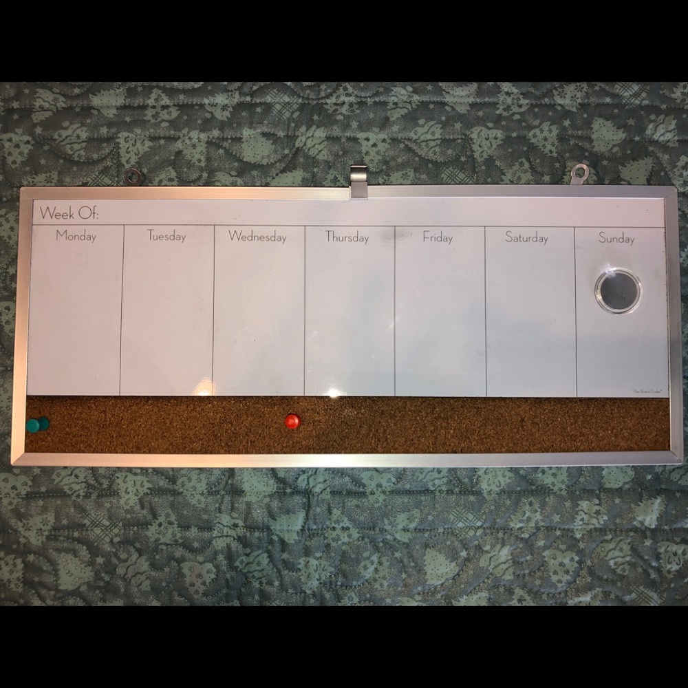 Dye Erase Weekly Board